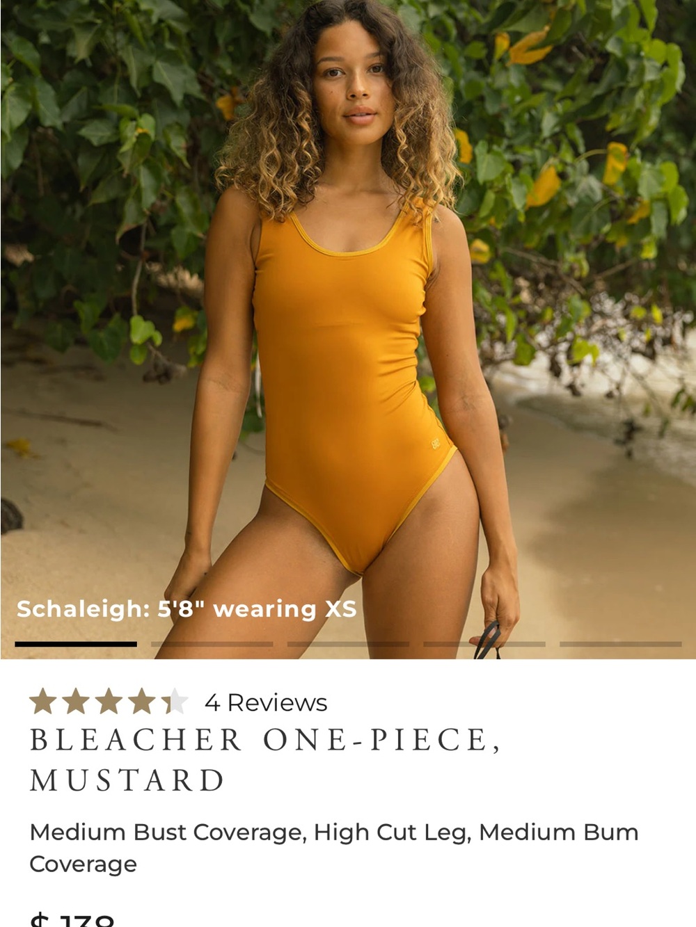 Albion One-Piece Swimsuit - Mustard Yellow